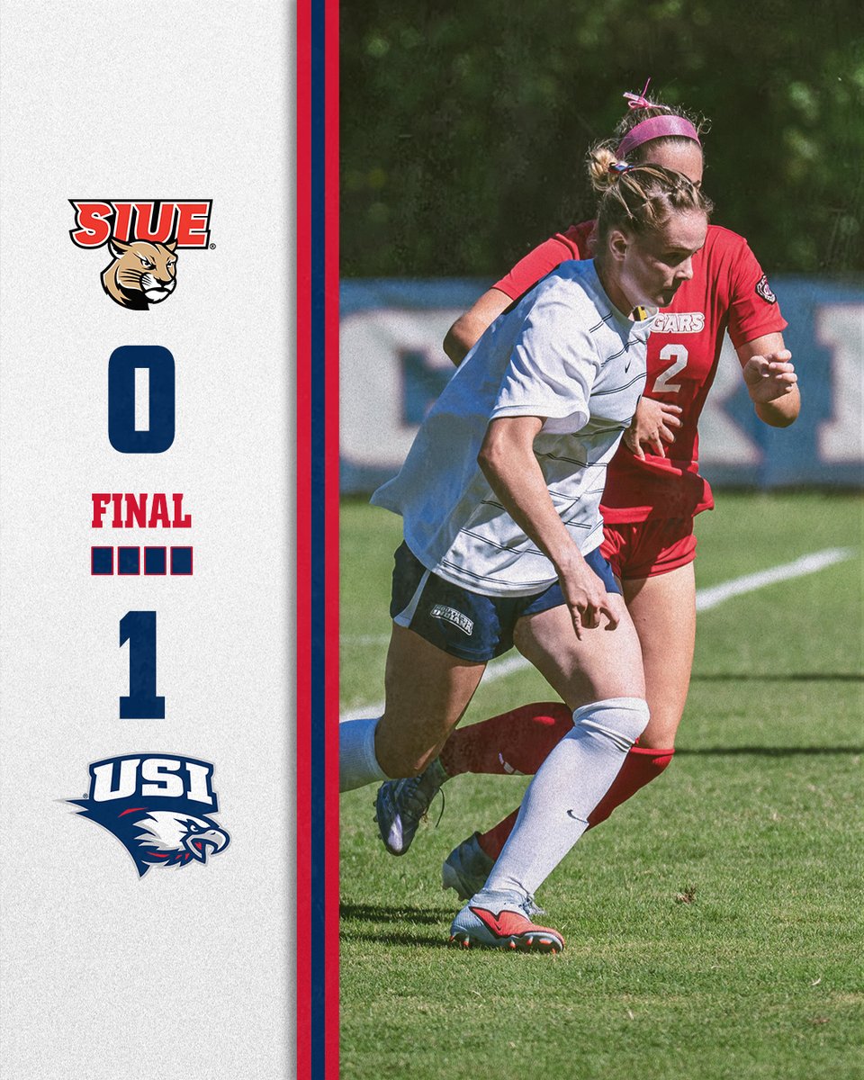 USIAthletics's tweet photo. 𝗦𝗖𝗥𝗘𝗔𝗠𝗜𝗡𝗚 𝗘𝗔𝗚𝗟𝗘𝗦 𝗪𝗜𝗡!

@usiwsoc collects three points with a victory over SIUE after Emerson Grafton's game-winning diving header goal in the 81st minute! USI remains toward the top of the OVC standings and pushes its unbeaten streak to 10 matches. Next, the Screaming Eagles head to Tennessee Tech on Thursday.

🦅⚽️ #GoUSIEagles #OVCit