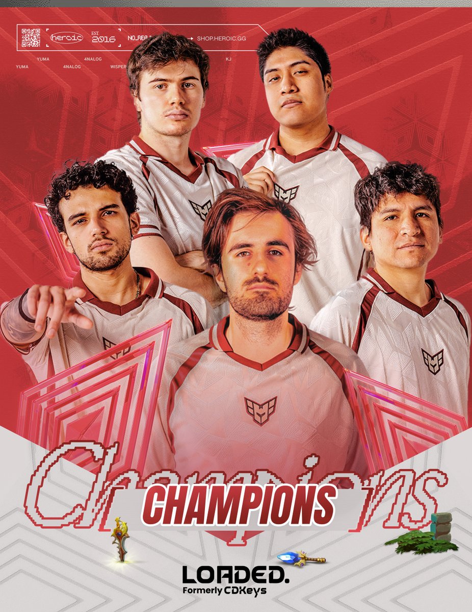 and we bring a second historic title for LATAM, dedicated to our region

WE'RE YOUR FISSURE EP 7 CHAMPIONS

ggs <a href="/mousesports/">MOUZ</a>