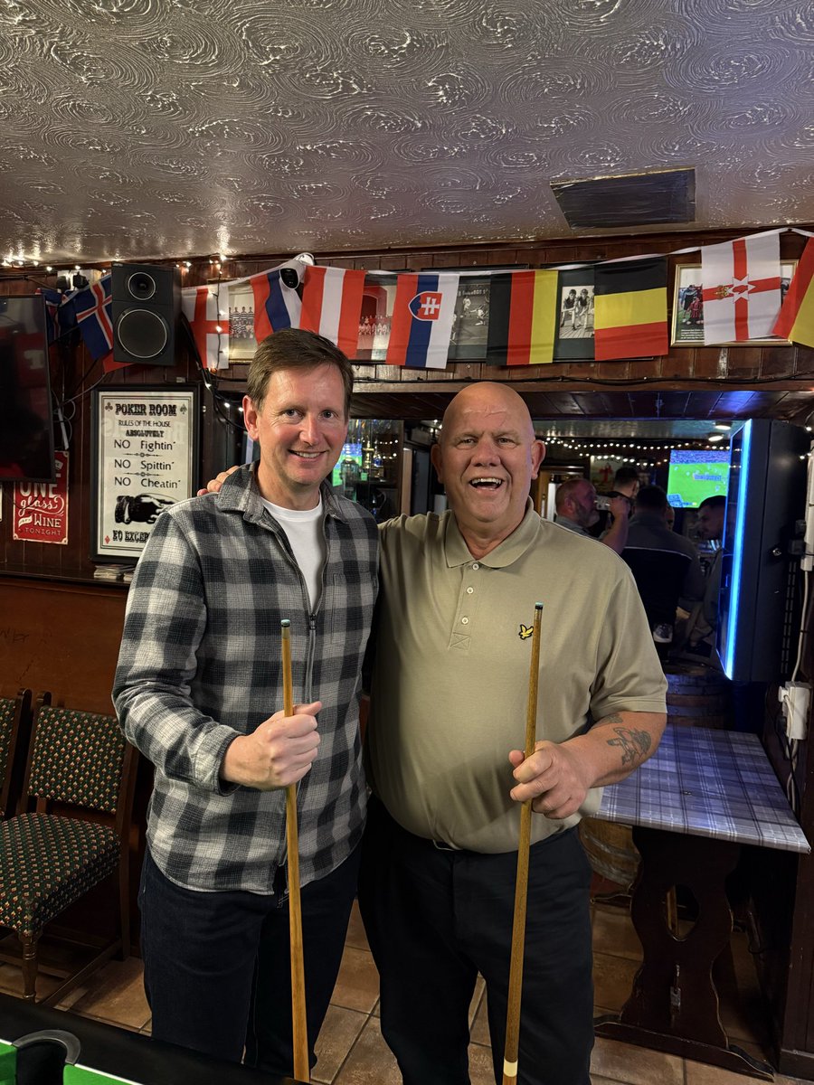 Bumped in to my old boss and whipped his butt at pool