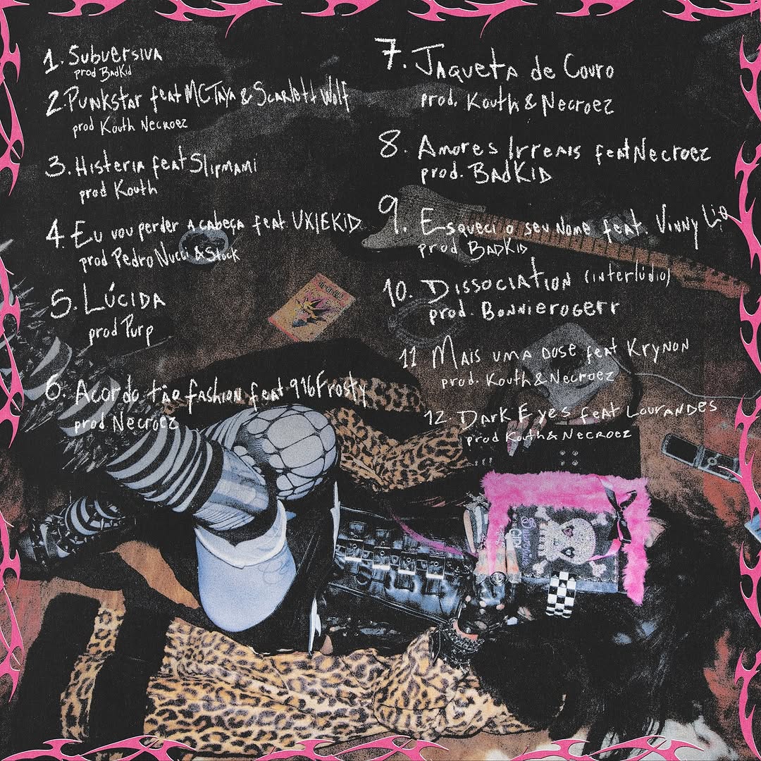 KOUTH

DIÁRIO DE UMA GAROTA SUBVERSIVA 💿
(ÁLBUM)

Feats:
- Slipmami
- MC Taya
- Scarlett Wolf
E mais!

🚨07 DE NOVEMBRO🚨