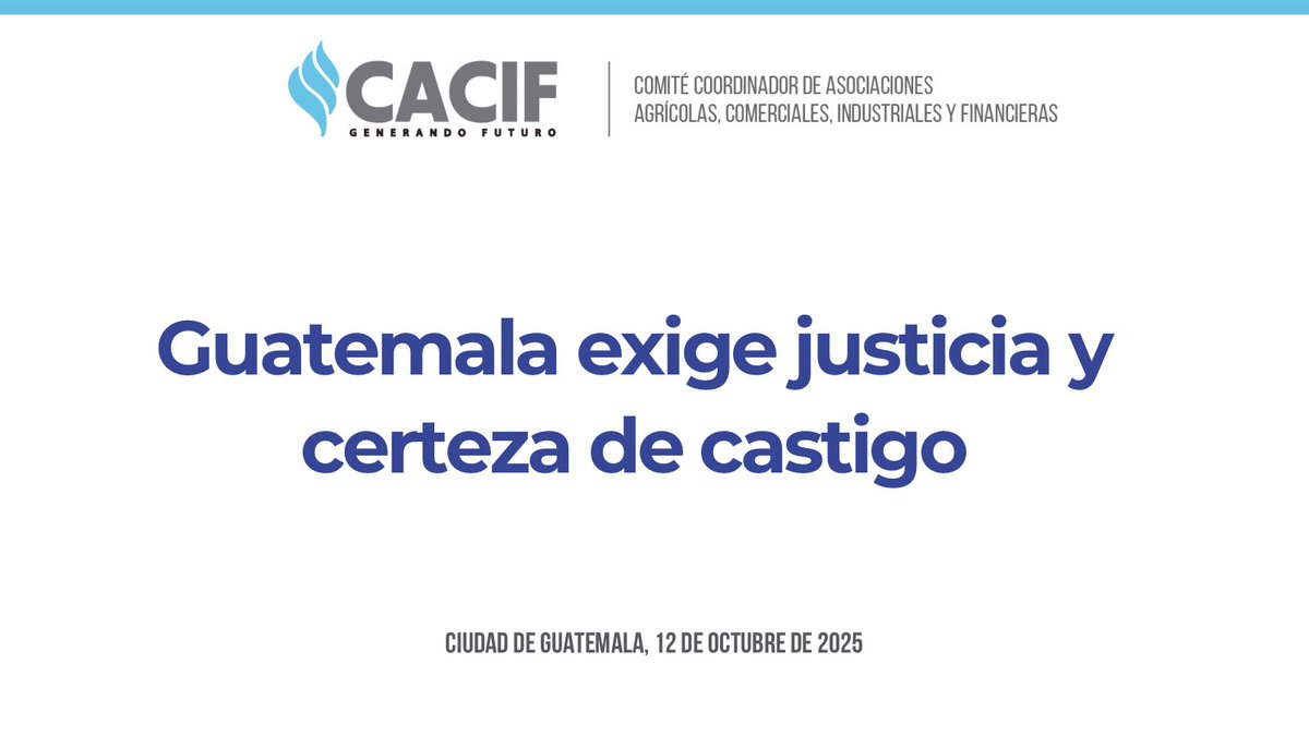 Guatemala exige justicia y certeza de castigo

Ante la fuga masiva de reos peligrosos en la cárcel Fraijanes II, manifestamos:

Lee el comunicado completo aquí ⬇️
cacif.org.gt/guatemala-exig…