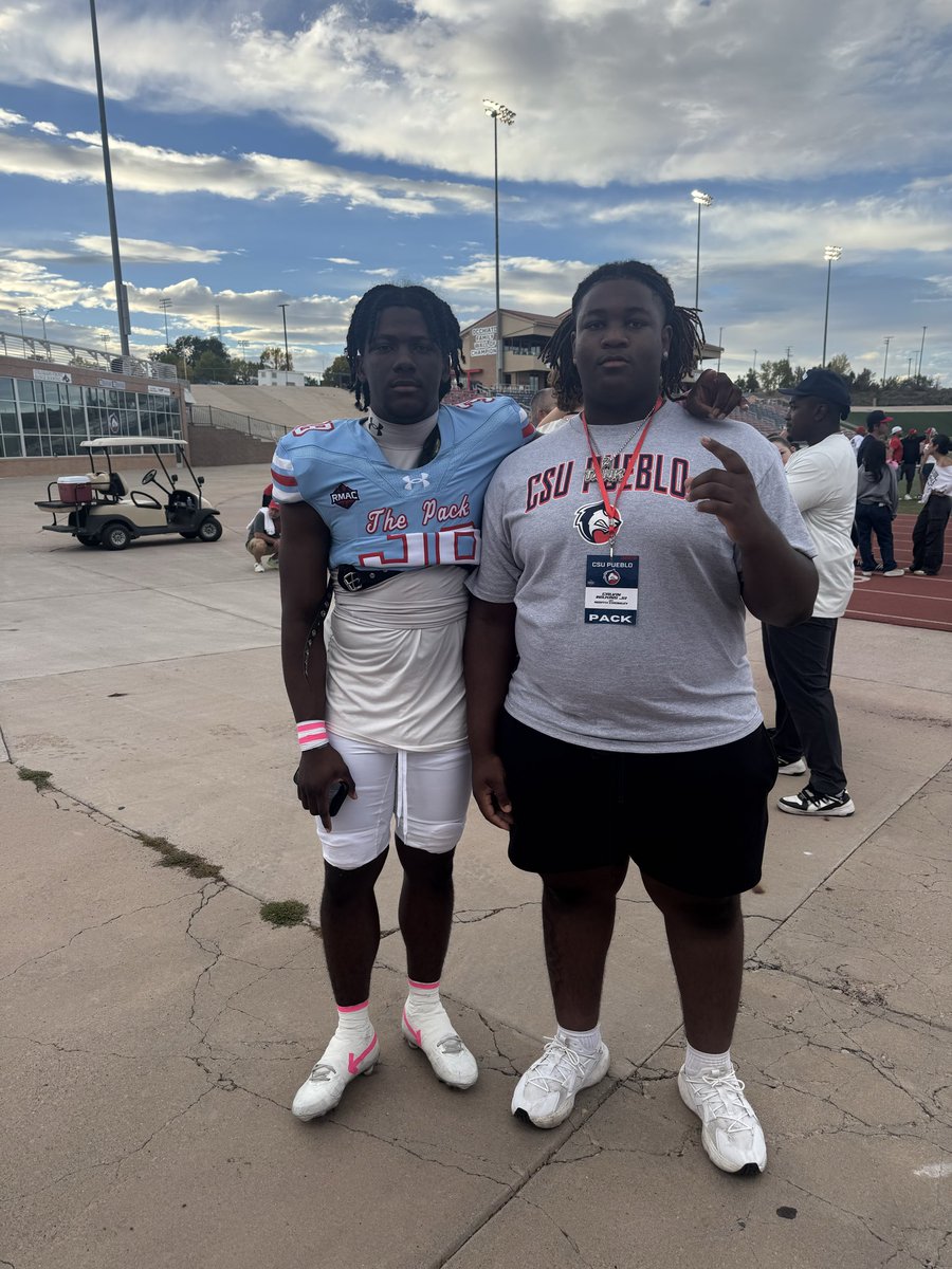 This weekend I was able to visit <a href="/CSUPFootball/">CSU Pueblo Football</a> . I had an amazing time and would like to thank <a href="/CoachOsagiede/">Dennis Osagiede</a> and <a href="/CoachFaske/">Caid Faske</a> for hosting me and really making me feel at home. 

<a href="/therealraygates/">Ray Gates</a> 
<a href="/DemarcusHarri01/">Coach Harris</a> 
<a href="/coach_hobbs46/">Marshall Hobbs III, M.Ed., CSCS</a> 
<a href="/Rnapoles47/">Romario Napoles</a> 
<a href="/RLC550/">Coach Carraway, M.EdL.</a>
