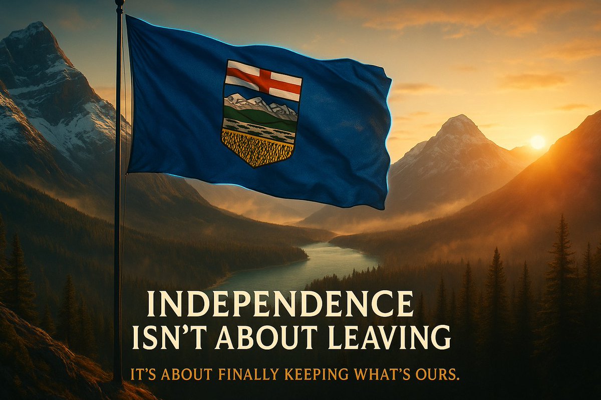 RiseOfAlberta's tweet photo. Imagine a nation where life actually gets better.

Where you keep more than half your income.

Where the next generation has a future.

Where rights and freedoms are respected.

Where schools teach, not indoctrinate.

Where firearm ownership is protected.

Where inflation isn’t eroding your standard of living.

Where investment flows in, not out.

Where your hard-earned money isn’t sent to provinces that sabotage your growth.

Where culture and heritage are celebrated, not shamed.

Where immigration is controlled and responsible.

Where owning a home is attainable.

Where progress feels real again.

All of this is possible only if Alberta ends its abusive relationship with a declining Canada and charts its own path as a free and independent nation.