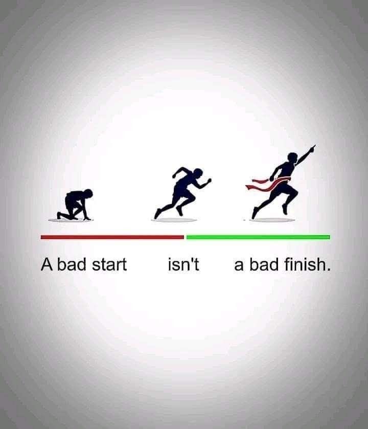 a true leader is not defined by the start, but how they respond