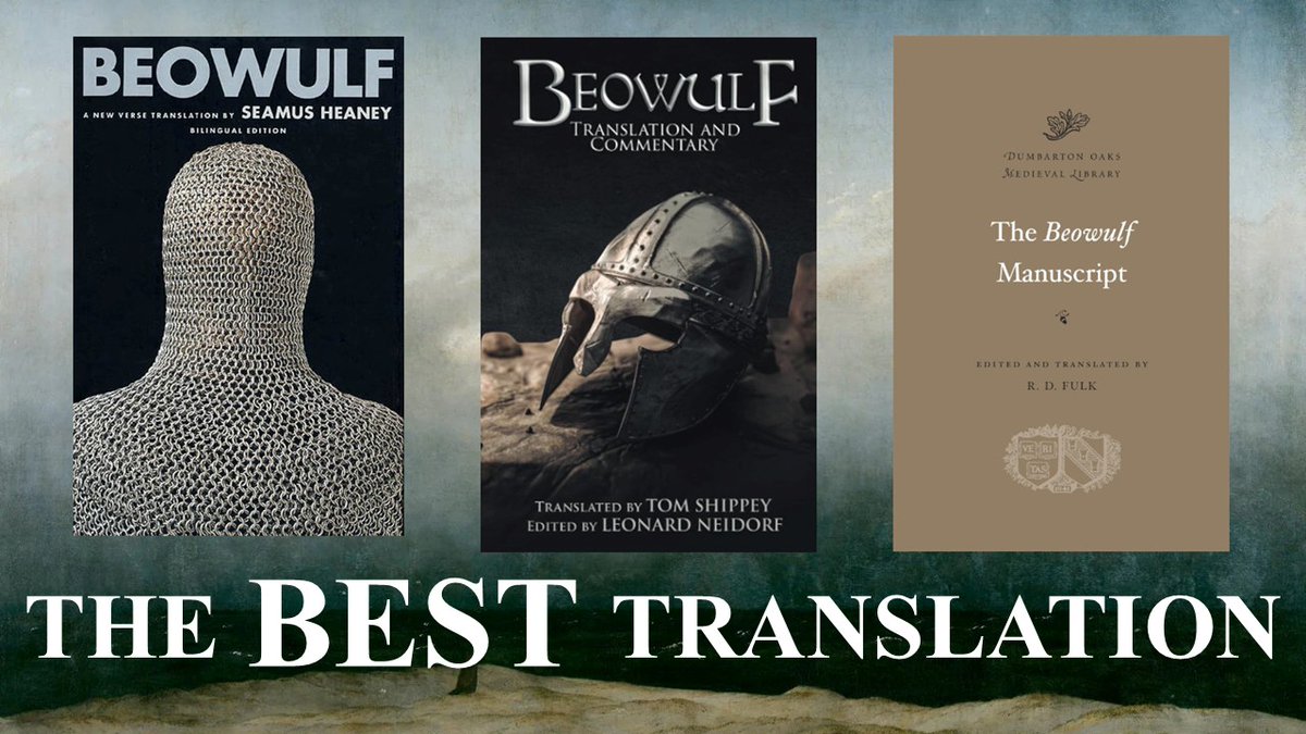 Friendly reminder: if you're looking for recommendations on Beowulf translations, here's my take on a few of the more famous (and recent) ones:

youtu.be/coFK6bfHBQU?si…