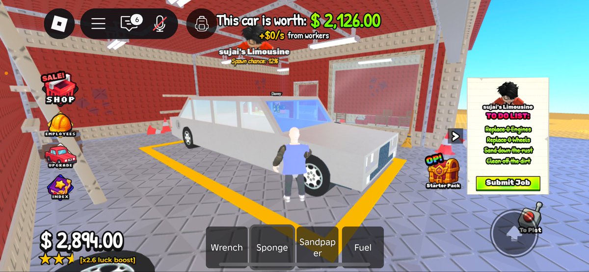 suh_jjohnny's tweet image. #RobloxRP my customers are happy so i had to hire men to help me with my car repair business