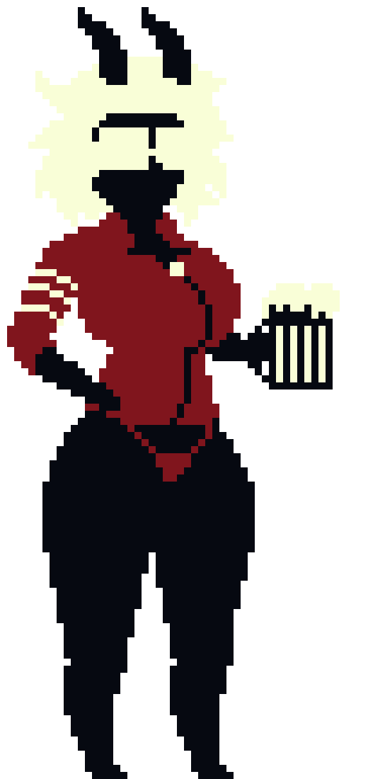 Seieot_Mec's tweet photo. Another art for my friend @mehabaris. I tried to mix the style of the third part of Beholder and Conductor.

#pixelart #Art https://t.co/tzv0Zn34so