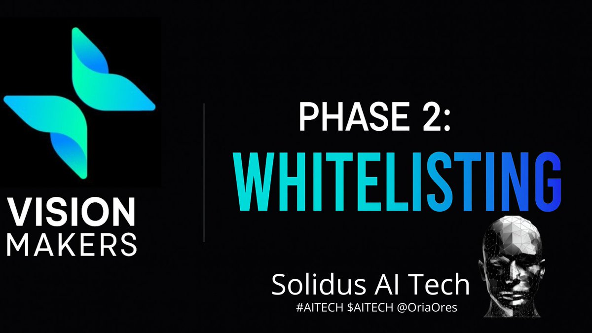 OriaOres's tweet image. Does Web3 feel complex?  
@VisionMakersio, powered by @AITECHio, offers a smooth, educational, and secure entry into the crypto ecosystem.  
From beginners to seasoned traders there’s room for everyone.  
Phase 2: Whitelist now open.  
🔗 visionmakers.io/?r=K8TQNUCL
#AITECH $AITECH