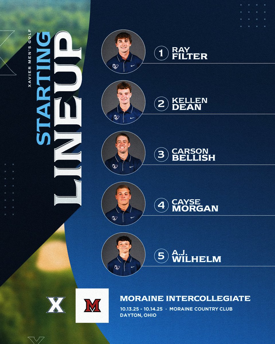 We return to action at the Moraine Intercollegiate on Oct. 13-14. The two-day tournament is being hosted by Miami (Ohio) at Moraine Country Club.

PREVIEW: bit.ly/4qco5UI

#LetsGoX
