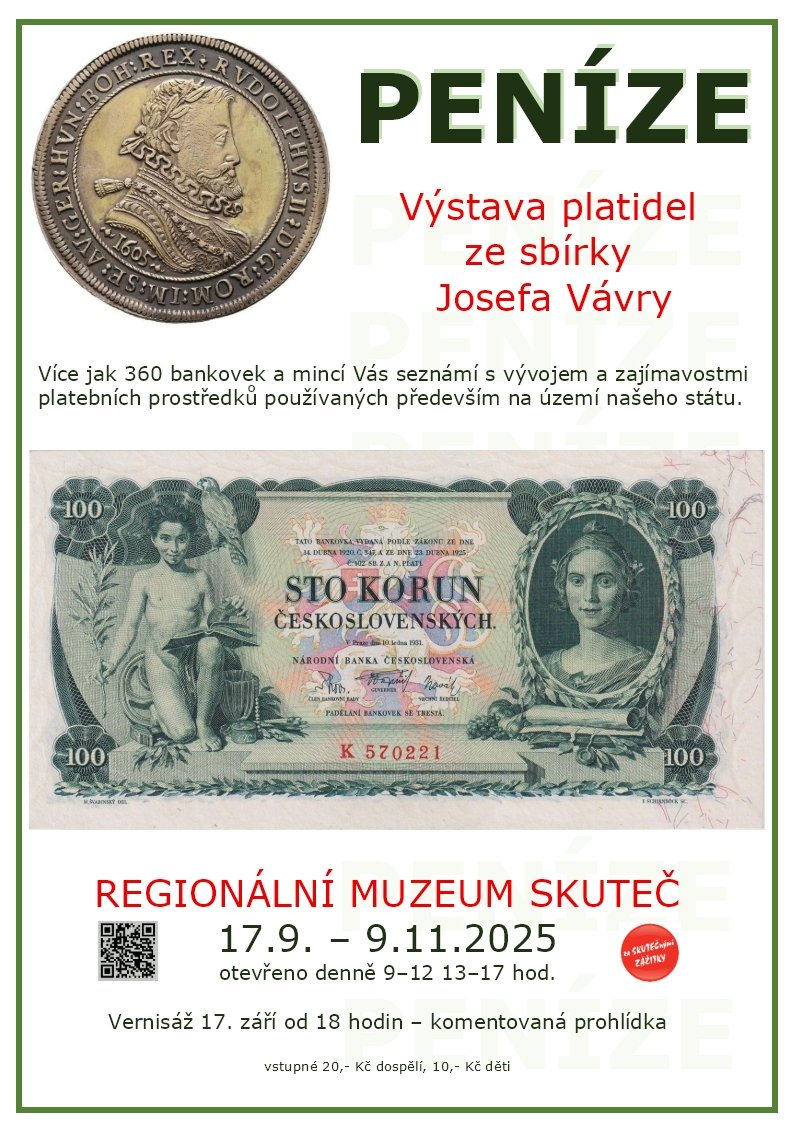 Napsal mi pan Josef z obce Skuteč, že se vůbec neznáme, ale má prý rád manželku, cestování, metal a bankovky.

Musím sdílet jeho výstavu, protože něco mi napovídá, že to bude zcela jistě nejlepší člověk, na kterýho můžete narazit!
