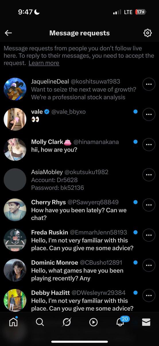 therealijb_'s tweet photo. How do this app works and what’s up with this sh!tty message request ?? https://t.co/p2le76zHIb