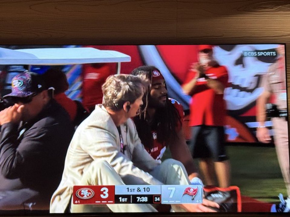 NFLFrascella's tweet image. San Francisco 49ers INJURIES:
- Fred Warner
- Brock Purdy
- George Kittle
- Brandon Aiyuk
- Ricky Pearsall
- Nick Bosa
Speechless… no other team has so many stars out, this doesn’t even seem fair
