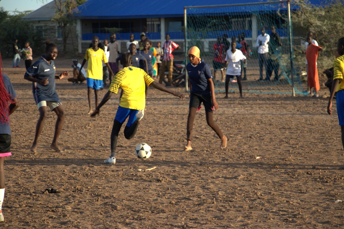 We celebrated the #InternationalDayOfTheGirl  with a friendly football match between Team GPAI &amp; Team IamTheCode in Kakuma! 
A day full of fun, talent &amp; empowerment!
Special thanks to Lady Marie for gracing us with her visit the girls were so happy to meet &amp; interact with her!