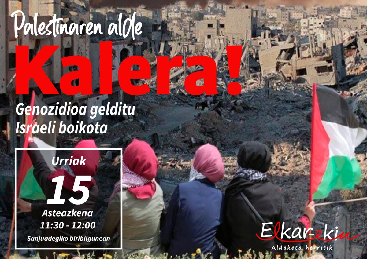 Bat egiten dugu asteazken honetarako sindikatuek deitu dituzten lanuzte eta mobilizazioekin. Sanjuandegiko biribilgunean batzeko deia egiten diegu herritarrei.