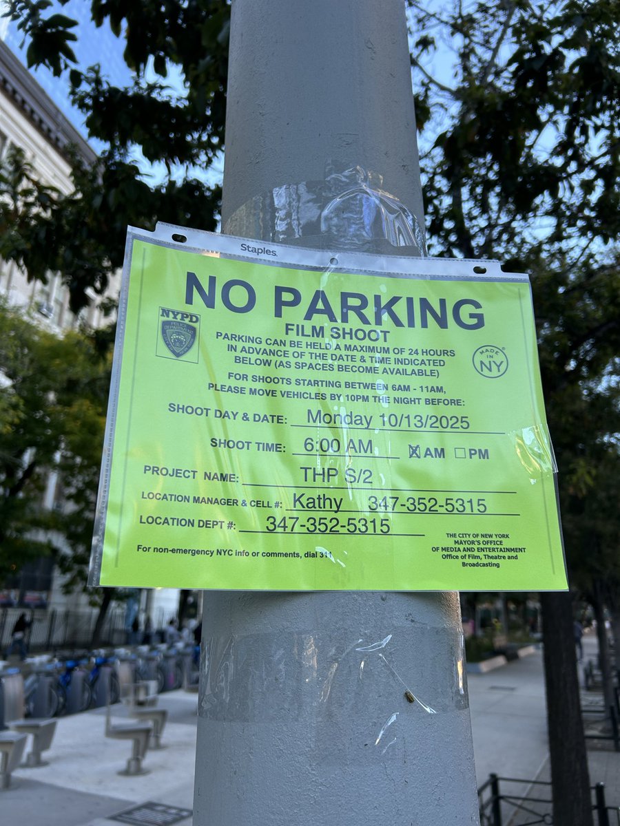 ArtsCommented's tweet photo. “The Hunting Party” will be filming tomorrow around 6th Ave. and Spring St. cc @olv https://t.co/Chs4sDisFa