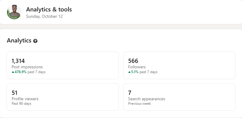 peterlightspeed's tweet image. 478.9% more post impressions in just 7 days 
Small progress adds up fast when you show up consistently.
Keep building. Keep sharing. The algorithm notices consistency but people notice authenticity.

#Growth #WebDev #Consistency #BuildInPublic