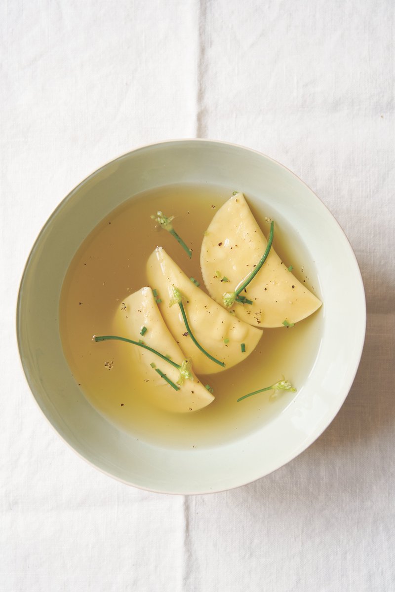 On Sukkot, it’s customary to enjoy meals full of vegetables – and what better way to do that than wrapped in cozy, homey kreplach (dumplings)? What makes these kreplach particularly special is their story: sisters Irene Buchman and Olga Jaeger lovingly recreated this recipe from