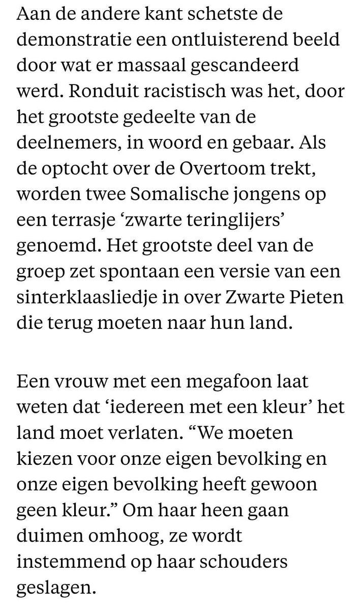 Openlijk racisme en antisemitisme in de straten van Amsterdam. Afschuwelijk. Extreemrechtse haat, aangewakkerd door partijen die schaamteloos zondebokpolitiek bedrijven.

Iedereen kan zien dat het fascisme oprukt. Dit zijn geen tijden om stil te zijn.

parool.nl/amsterdam/grim…