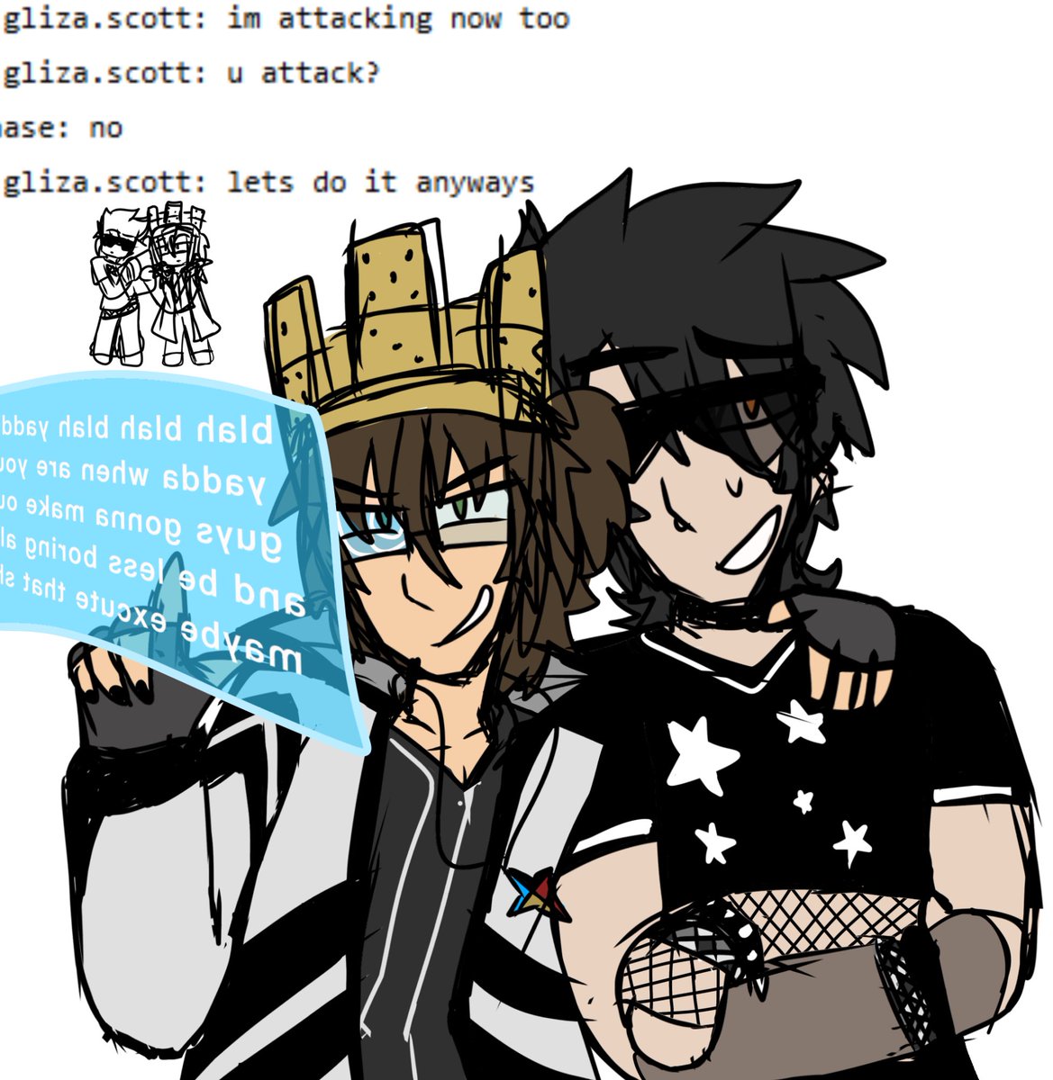 chibiromas's tweet image. 7 hour long car ride doodle hi take this #MayMadness2012 #Nuclearbyte #Caleb244