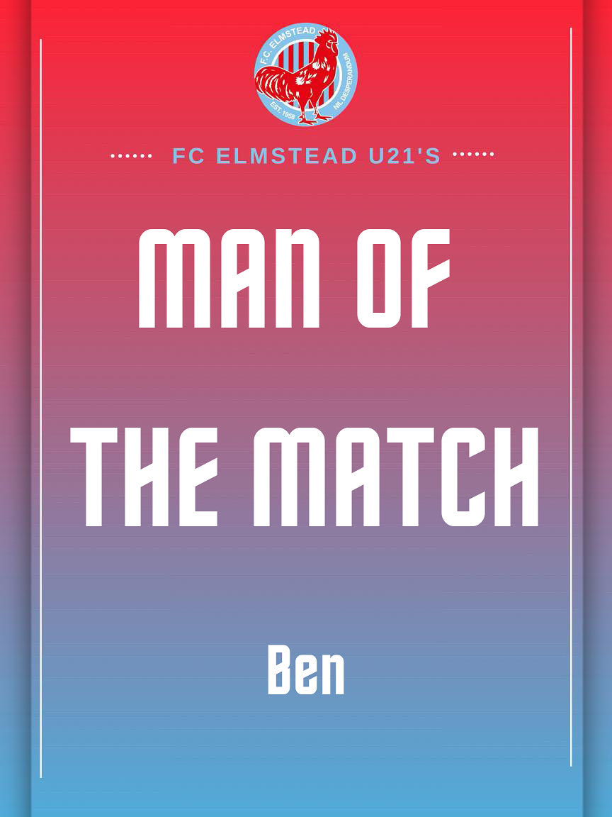 FC Elmstead U21s (@fcelmstead21s) on Twitter photo MAN OF THE MATCH 🥇
After a solid defensive performance and a goal, it’s a well deserved MOTM for Ben.
#fcelmstead21s | <a href="/FElmstead/">FC Elmstead</a> MAN OF THE MATCH 🥇
After a solid defensive performance and a goal, it’s a well deserved MOTM for Ben.
#fcelmstead21s | <a href="/FElmstead/">FC Elmstead</a>