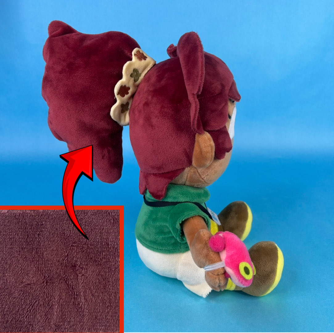 BigToadie's tweet image. Timeskip Anne Plush Preorders start October 24th!!
More details and charm design on Friday…

Important note: the sample plush I’m using in marketing photos has red hair, but the final product will have brown hair, which will look like this color swatch.

#Amphibia #AnneBoonchuy