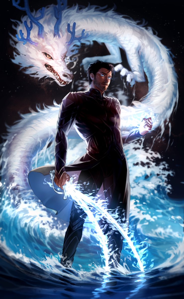 The queen who conquered, and the butcher who burned it all down with her 🐉🔥

book is The Burning Queen &amp; art for the series is by Ngoc Nguyen!