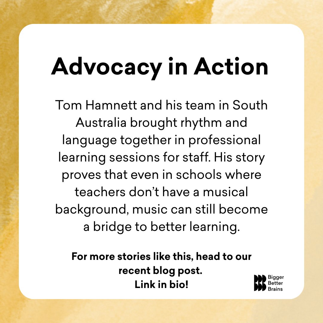 bb_brains's tweet image. Music teachers change lives every day. 🎶💛

Our latest blog puts a spotlight on inspiring stories of advocacy, a reminder of the powerful role music plays in learning.

Read more 👉 ow.ly/wYEf50X1Sxy

#biggerbetterbrains #musiclearning #teacherappreciation