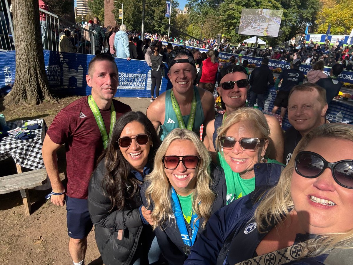 amva15's tweet photo. At the finish line of the Hartford Marathon! 🏅👟 @RunHMF @WFSBnews https://t.co/2olCjUwarX