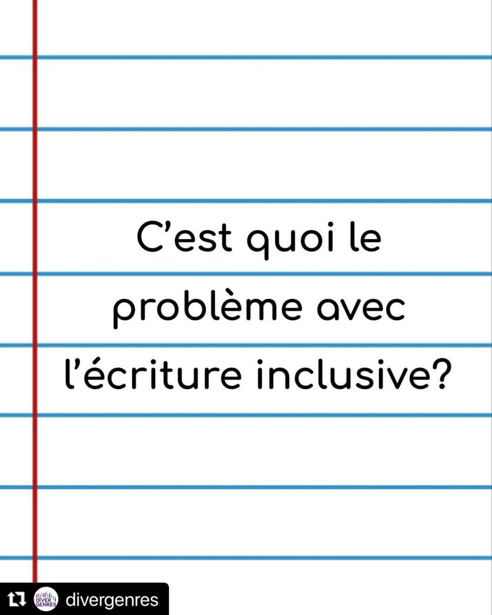 SniffannyQueb's tweet photo. 1/2
C’est quoi le problème avec l’écriture inclusive? | Divergences
#Trans #DroitsTrans #CAQ #EcritureInclusive #polqc https://t.co/2HsGHNE8m4