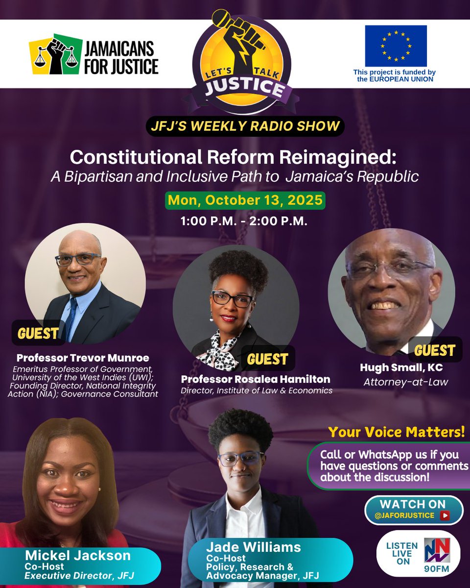 Jamaicans For Justice (JFJ) tweet media