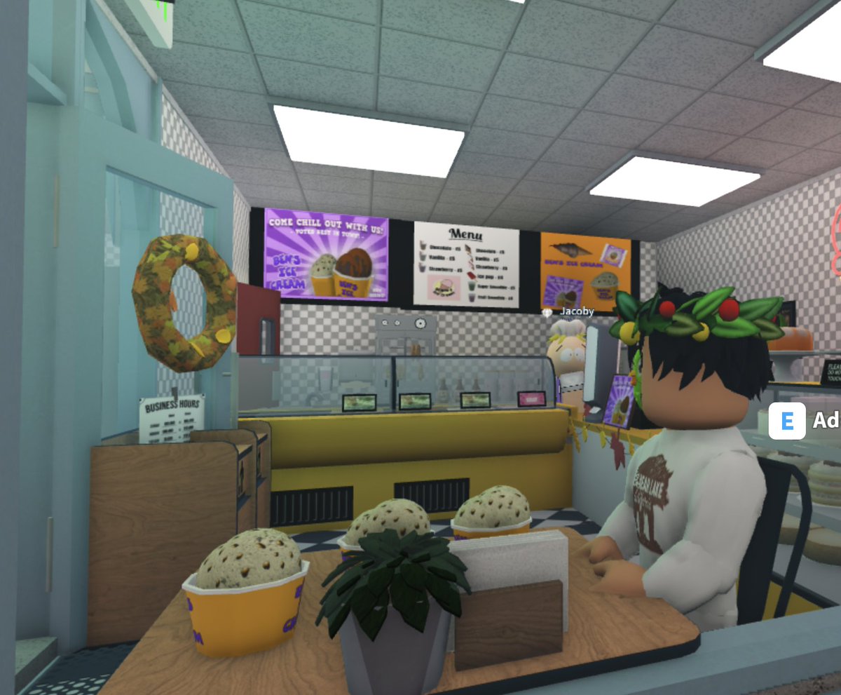 Bloxburg's economy is healing, $4 per ice cream cup ❤️‍🩹❤️‍🩹❤️‍🩹 (only in cyders neighborhood)