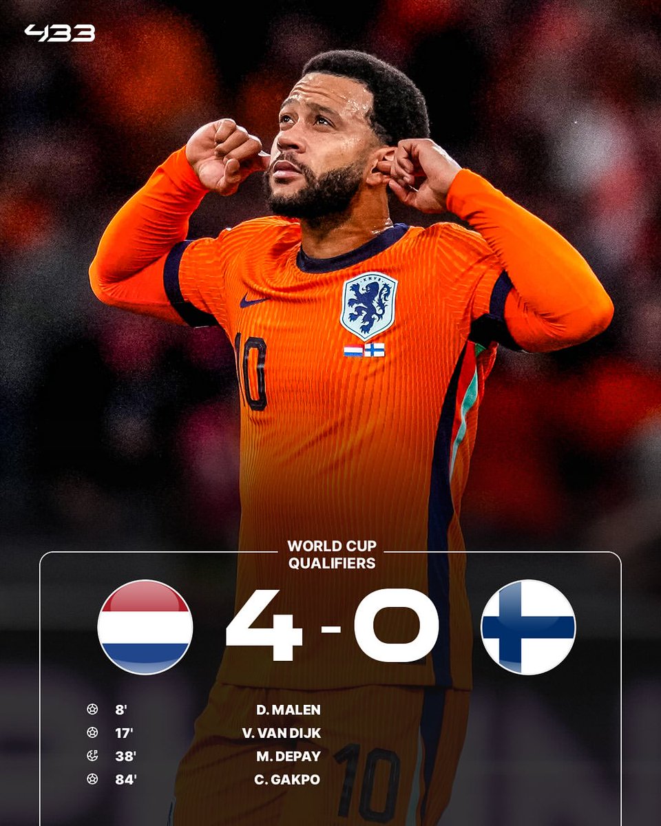 433's tweet image. 🇳🇱 Memphis breaks Wesley Sneijder’s record for most assists in the Dutch national team 🦁