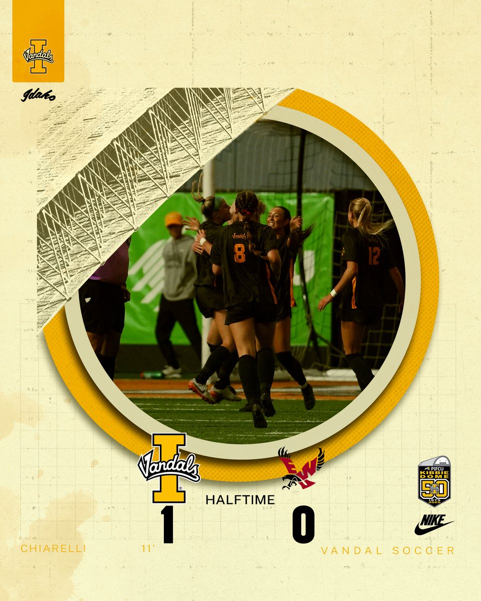 The Chiarelli goal puts the Vandals on top at the break!

#GoVandals