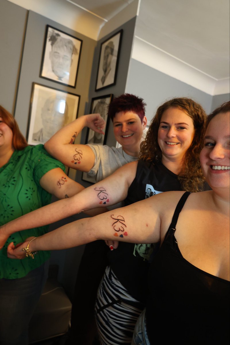 ink_on_part's tweet image. Matching tattoos done for the biggest K3 fans ever!
Every piece tells a story
yours could be next✨ #k3 #tattoo #maching