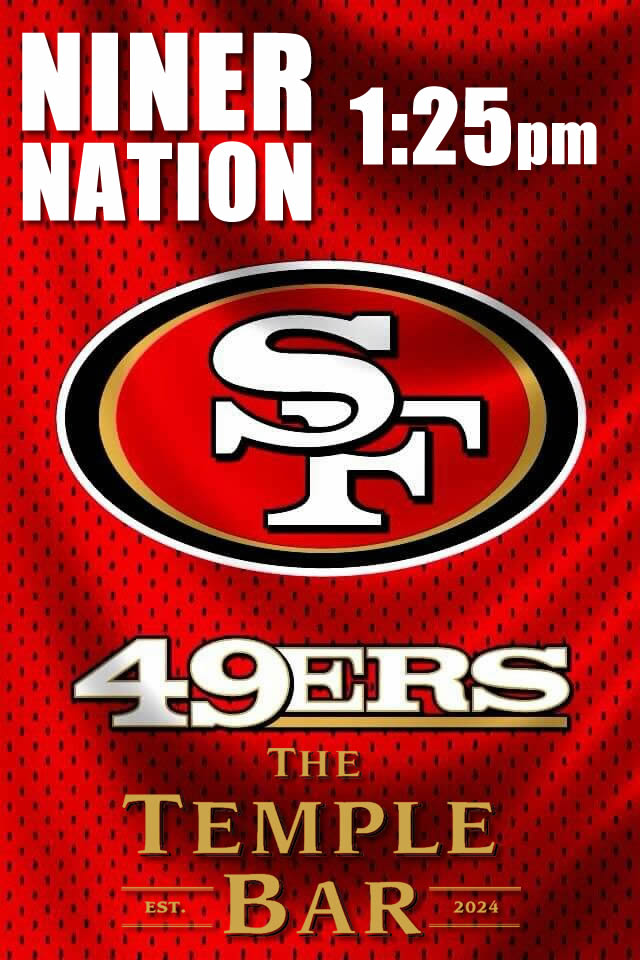 Let's Go Niners! <a href="/templebarsf/">templebarsf</a> #NinersNation the