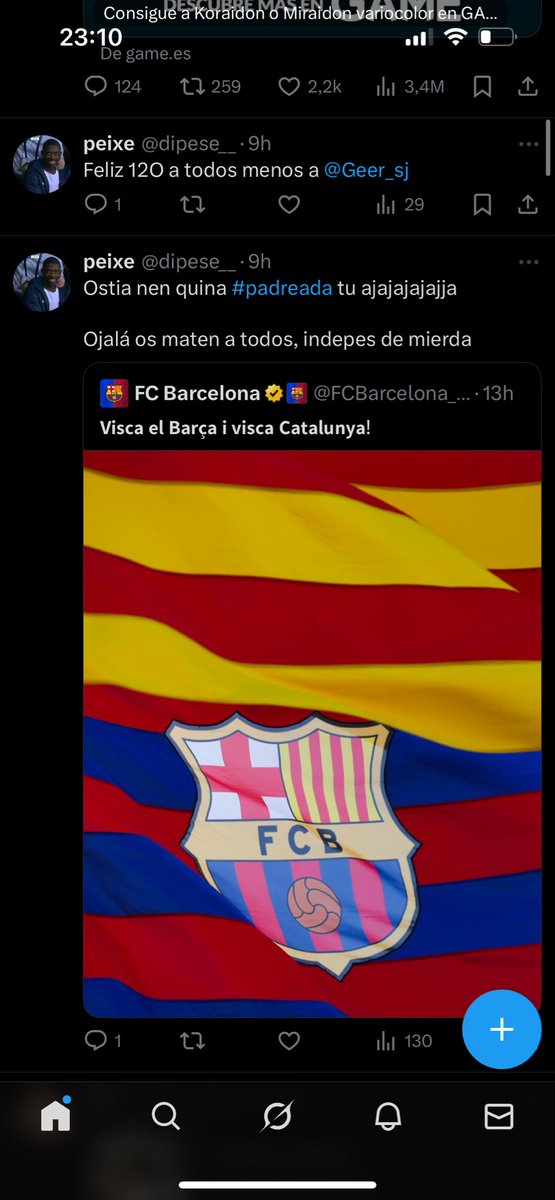 pues hoy tocó felicitar