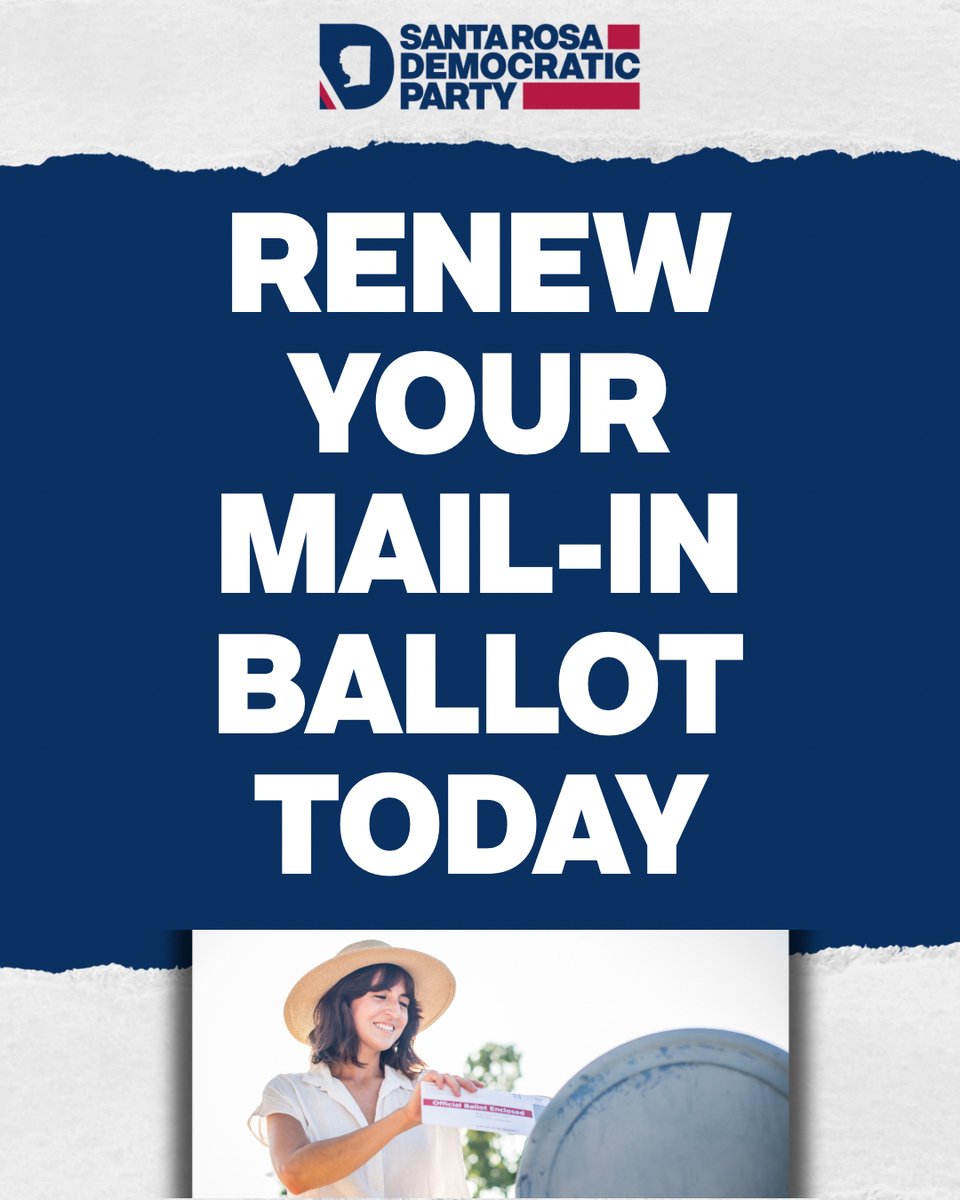 WeMakeFL's tweet photo. Postcards are headed out to voters in Navarre to encourage Democrats to enroll in Vote-By-Mail.  #Democrats #FloridaDemocrats #NavarreDemocrats #GulfBreezeDemocrats #SantaRosaCounty https://t.co/PWcVJJ3SXP
