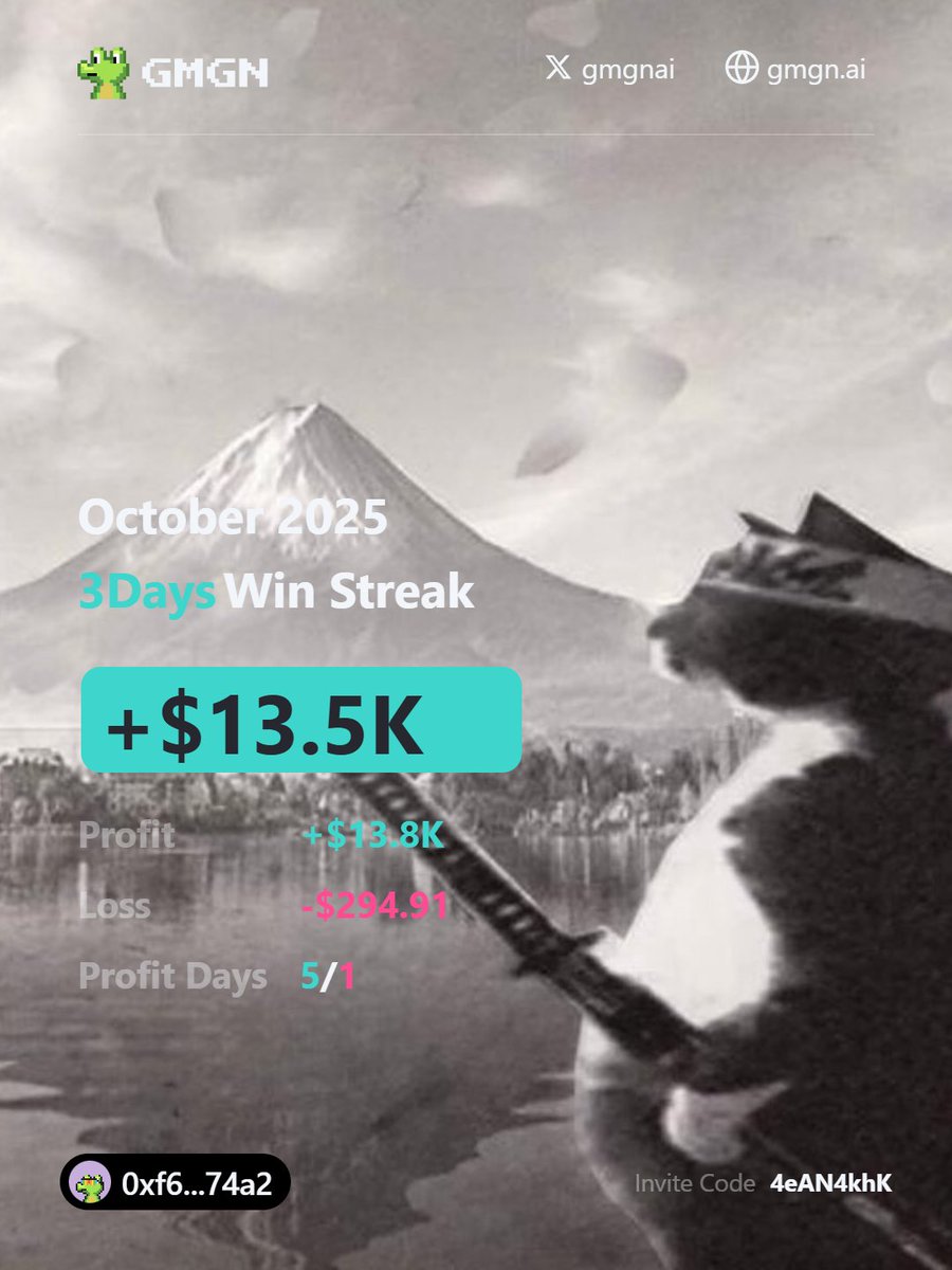 First week on the chinese chain  

Didnt catch any big runner but still a good performance

Made another +15k on sol (didnt trade much there tho)

工作未完成