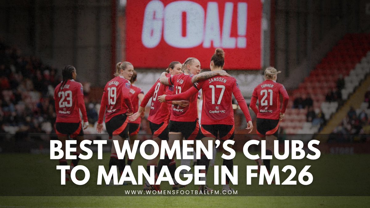 Stuck choosing your first women’s save in #FM26?

From <a href="/ManUtdWomen/">Manchester United Women</a> to <a href="/SydneyFC/">Sydney FC</a>, here are 10 of the best women’s clubs to manage this year.

🔗 womensfootballfm.com/best-womens-cl… ↗

#WomensFootballFM #FootballManager
