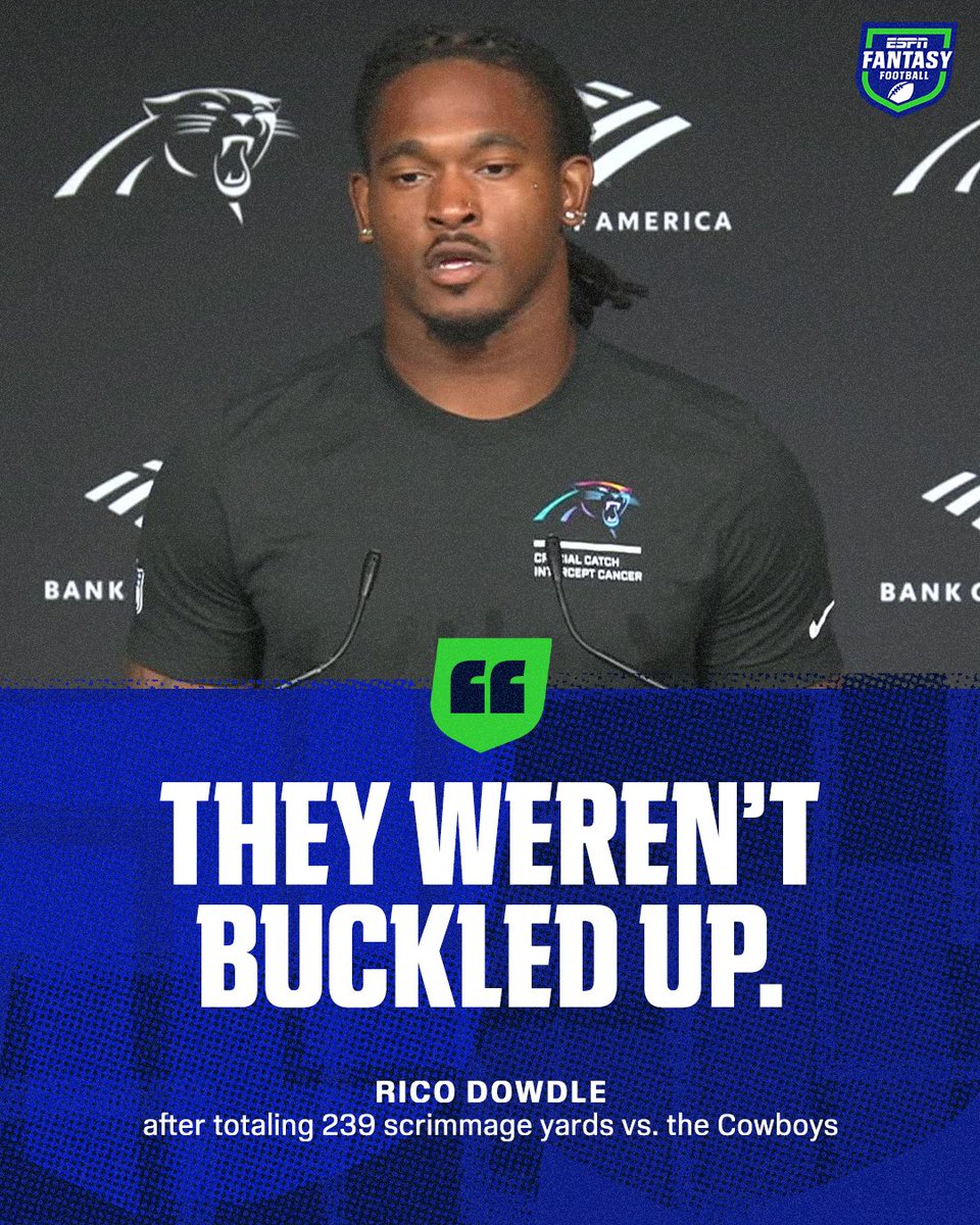 ESPNFantasy's tweet image. Rico Dowdle didn&apos;t hold back on the Cowboys 😳