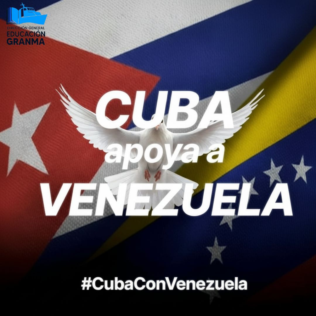 La Dirección General de Educación en Granma se suma a la denuncia del Gobierno Revolucionario de Cuba ante la creciente escalada guerrerista promovida por Estados Unidos contra el gobierno legítimo de la República Bolivariana de Venezuela.