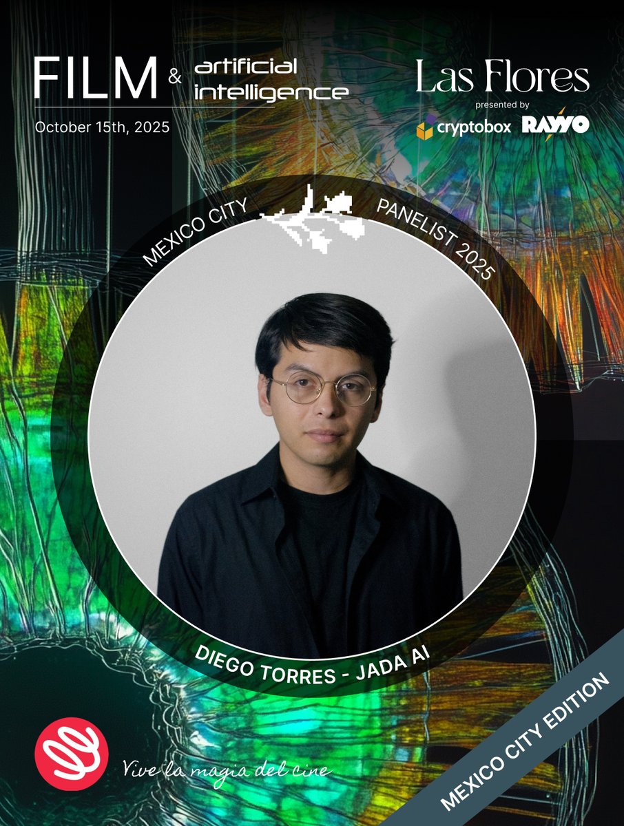 lasfloresweb3's tweet image. 🔥 Speaker Spotlight: Diego Torres
⚡️ Fundador de @jada_ai 
🤖 Visionario detrás de Jada AI, un proyecto de Inteligencia Artificial General (AGI) que combina IA + blockchain para crear sistemas autónomos, seguros y colaborativos.

📍 15 de octubre
🔹 Film &amp;amp; AI: Hablemos de…