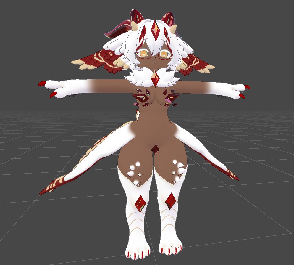 I fixed Aru textures on her neck and tail !! feel free to download it again ! so can get those, also added a not white belly texture ! ~ and removed the white neck ~ (Added a white belly version and without belly white fur version) you can chose ~  *This without white*