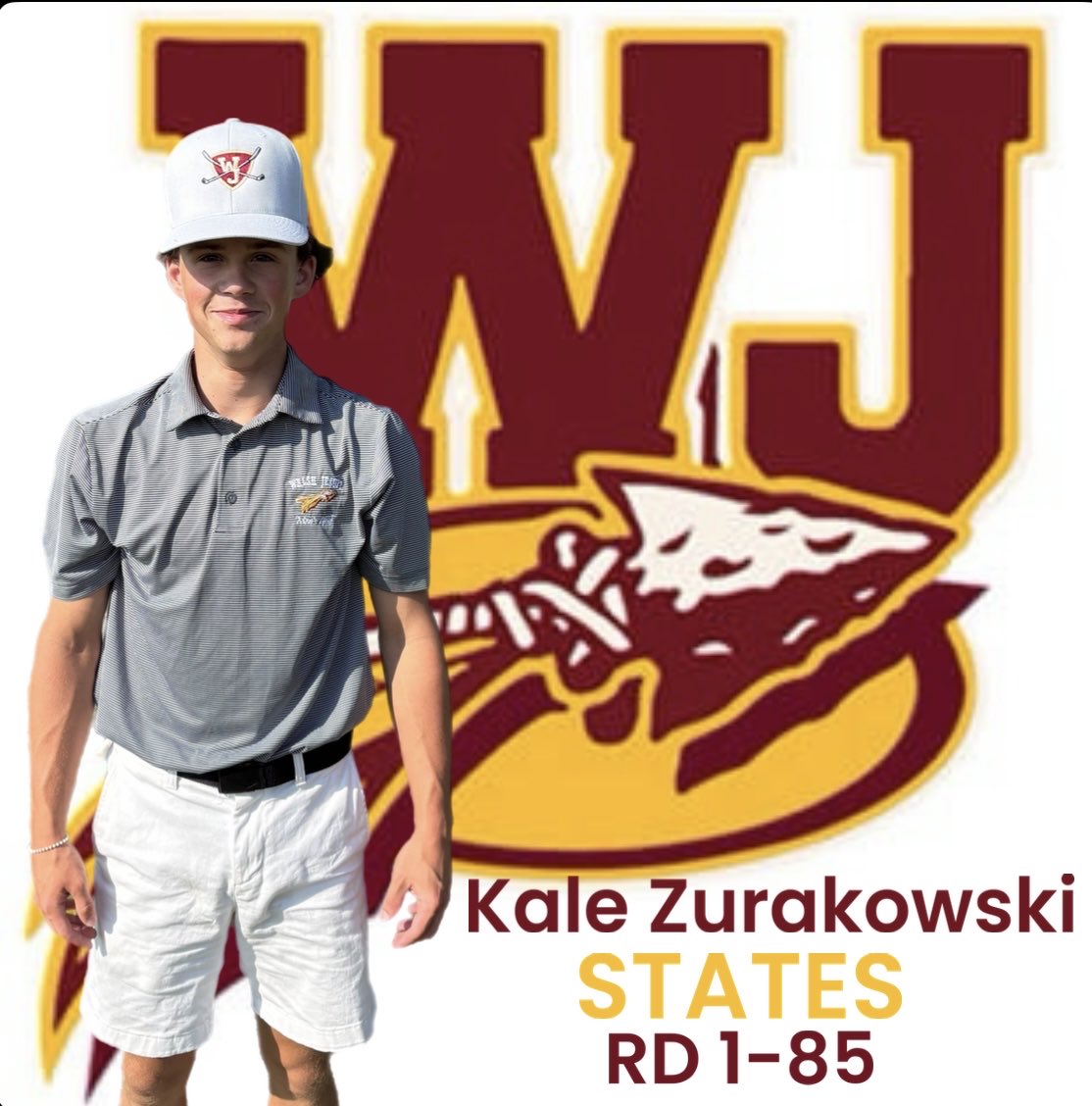 Kale will look to rebound tomorrow during round two at Firestone. He is currently sitting in 12th place individually. <a href="/WJ_Warriors/">WJ Athletics</a>