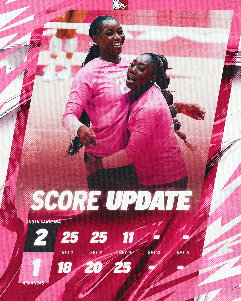 RazorbackVB's tweet image. Hogs keep fighting 💪
