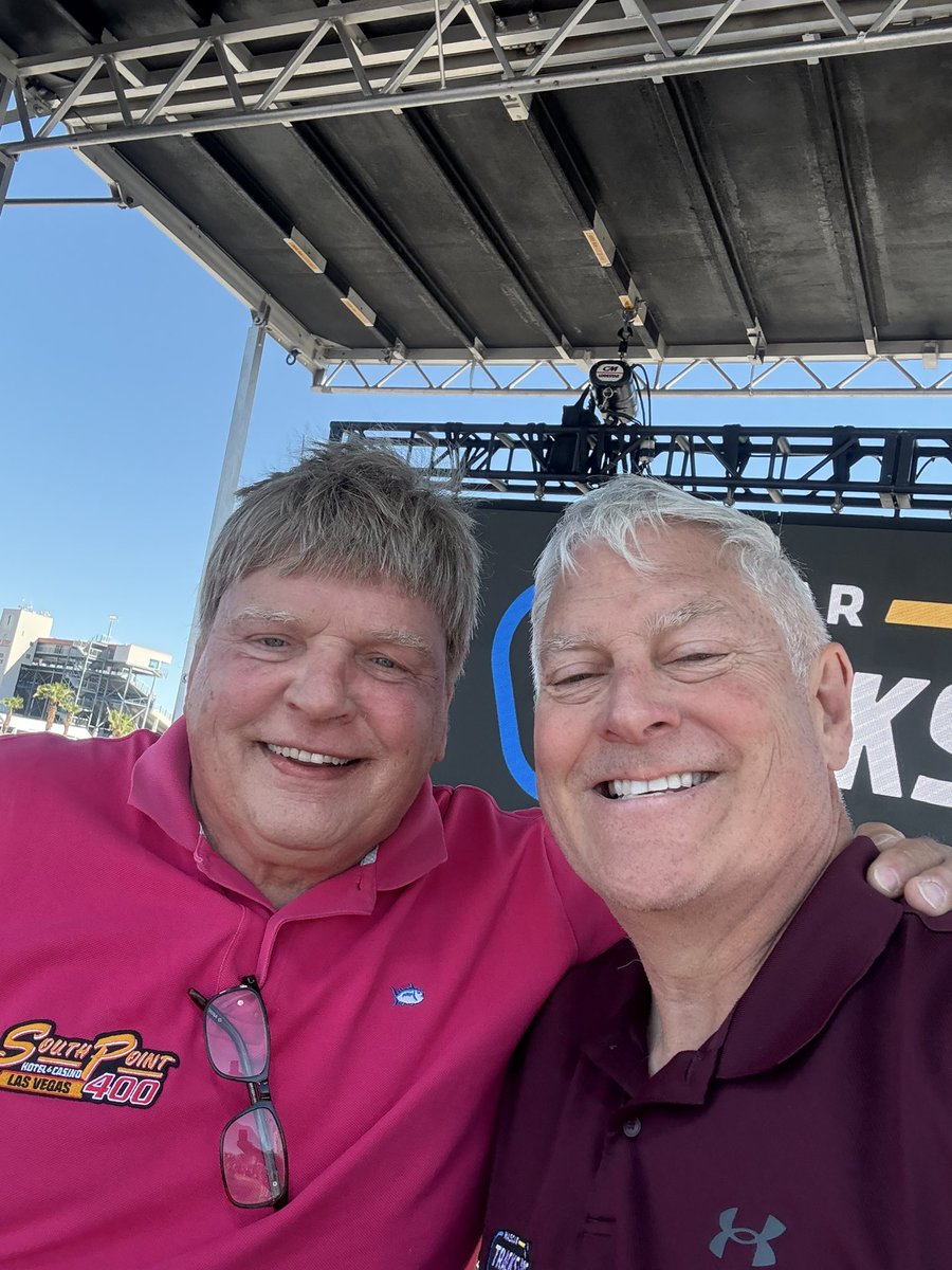 TheJohnnyTV's tweet image. So great to see Mr. excitement today! Missed @Kenny_Wallace but shared some great old stories!