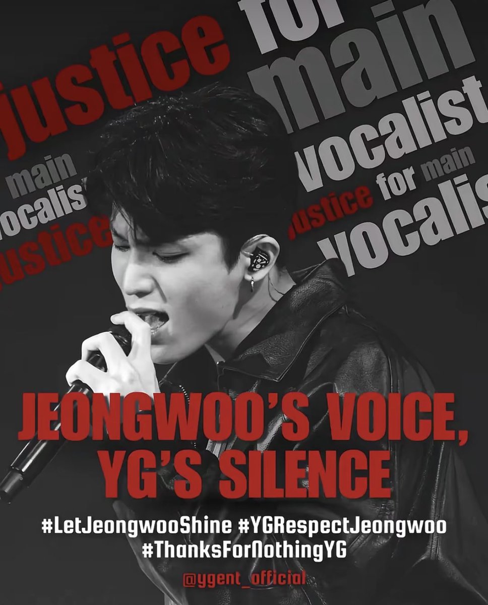 Jeongwoo has been vocal that he wants to sing, singing is his passion, why does it seem like YG is hindering that, considering that he’s the “MAIN VOCALIST” of the group. Other Main Vocalists from other groups are given opportunities to showcase their capabilities. Let him shine!