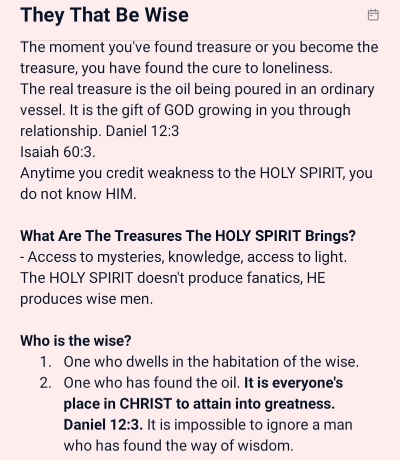 They That Be Wise by Apostle Joshua Selman 
October 12th 2025