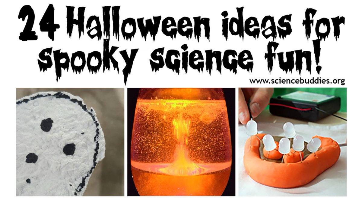 GaryM's tweet image. 24 Halloween Science Projects &amp;amp; Experiments! - Halloween STEM (Icky slime to candy coatings, fake blood, wearable LEDs, a fire snake &amp;amp; things that foam, light up, or glow in the dark) |  sciencebuddies.org/blog/halloween… via @ScienceBuddies #SciEd #ScienceProjects #SciChat #STEM