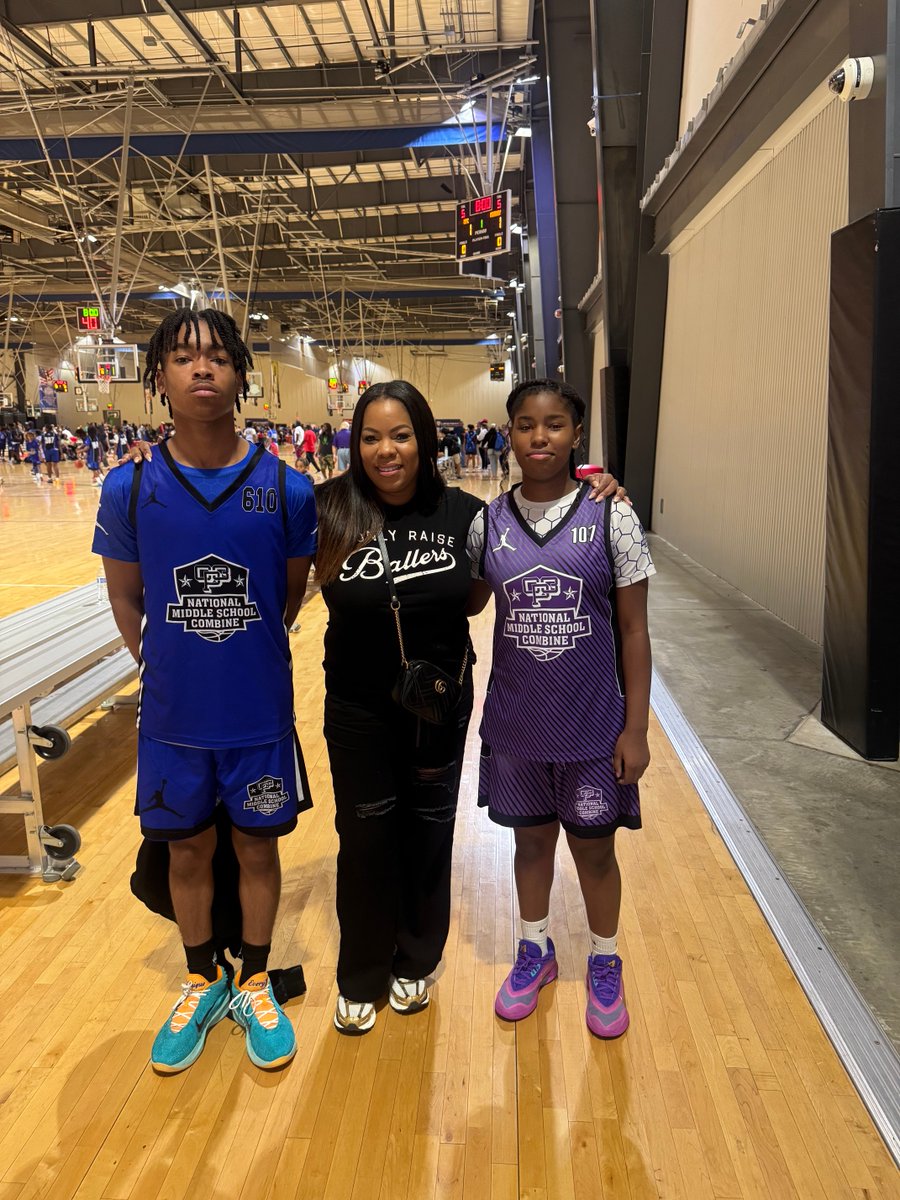 I only raise ballers! CP3 National Middle School Combine in Atlanta, Georgia. Basketball is my favorite season!